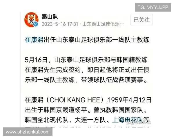 深度分析郝伟下课与崔康熙接掌泰山队的前景与挑战 深度分析郝伟下课与崔康熙接掌泰山队的前景与挑战